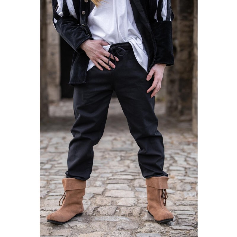 Veit Medieval Cotton Trousers — Elastic Waist & Drawstring