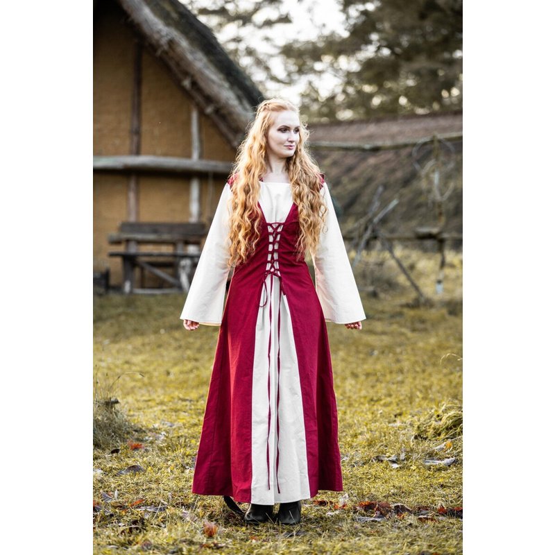 Genefe Medieval Dress with Hood & Lacing