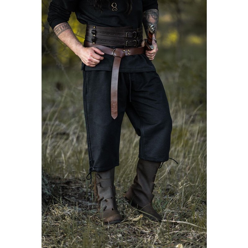 Veli Medieval Breeches — Handwoven Cotton, Knee-Length