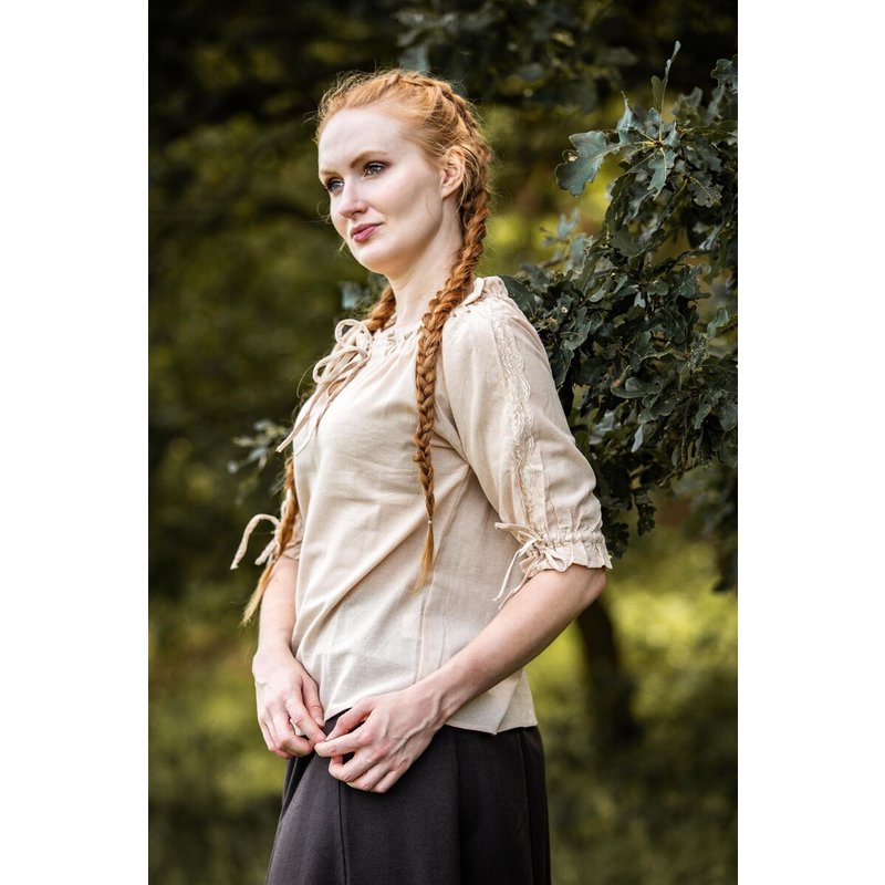 Sandra medieval short-sleeved cotton blouse - Product image 4