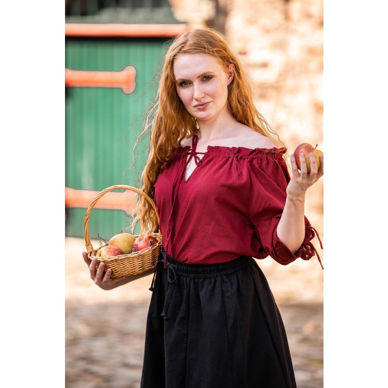 Sandra medieval short-sleeved cotton blouse - Product image 5