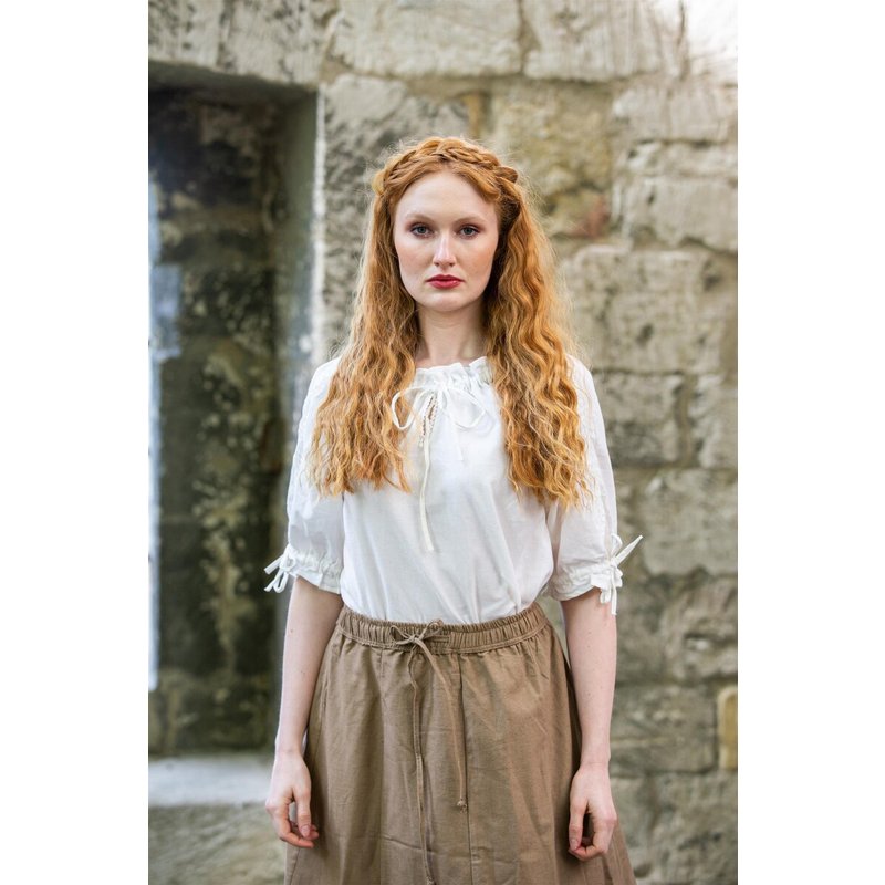 Sandra medieval short-sleeved cotton blouse - Product image 2