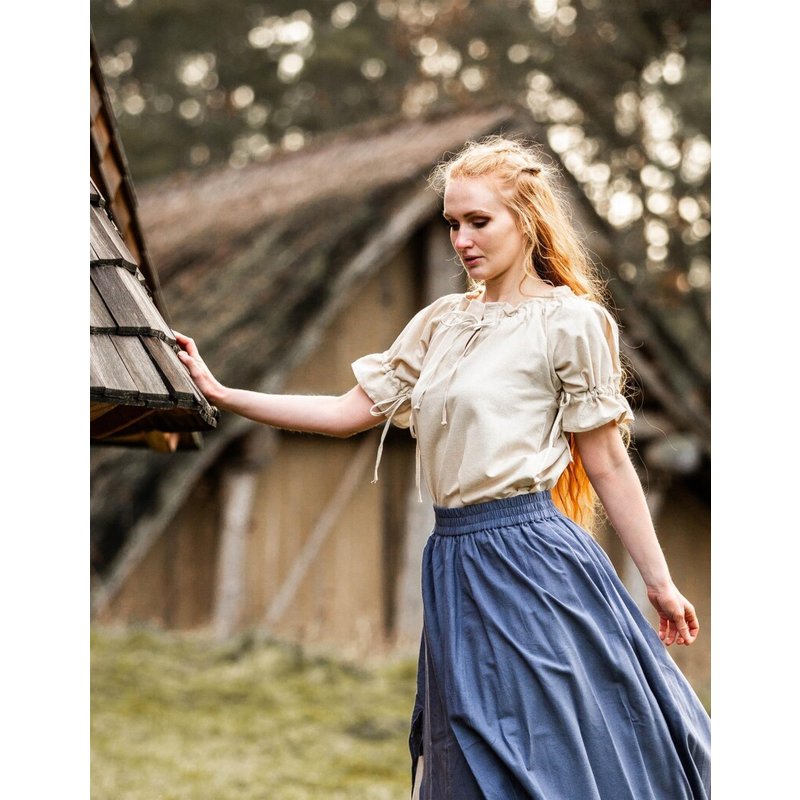 Verena Medieval Short-Sleeve Cotton Blouse - Product image 3