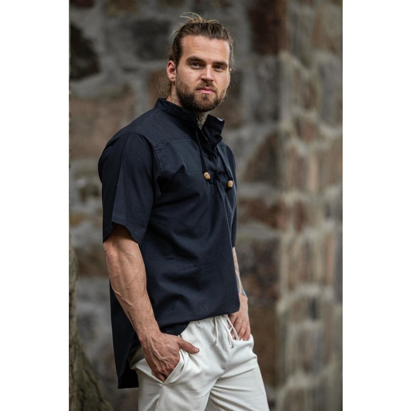 Eric Medieval Short-Sleeved Cotton Shirt