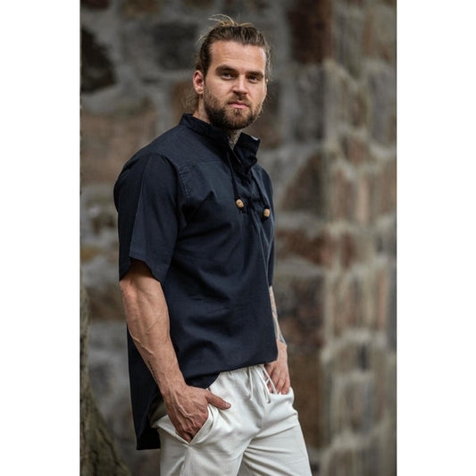 Eric Medieval Short-Sleeved Cotton Shirt