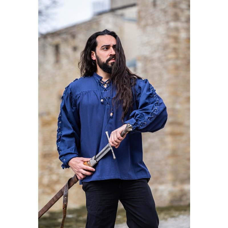 Adrian Medieval Lace-Up Henley Shirt - Product image 3