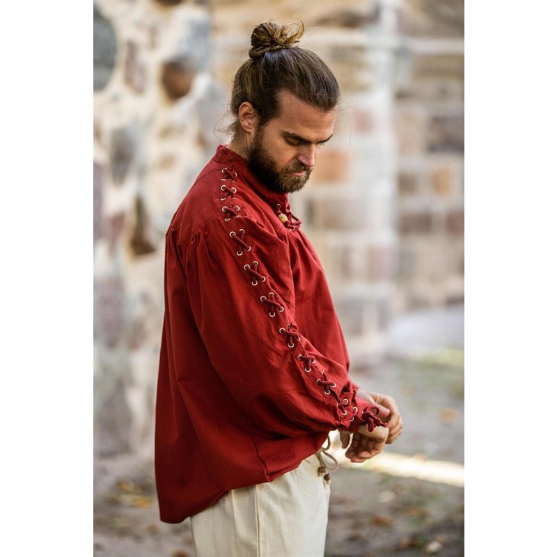 Adrian Medieval Lace-Up Henley Shirt - Product image 5