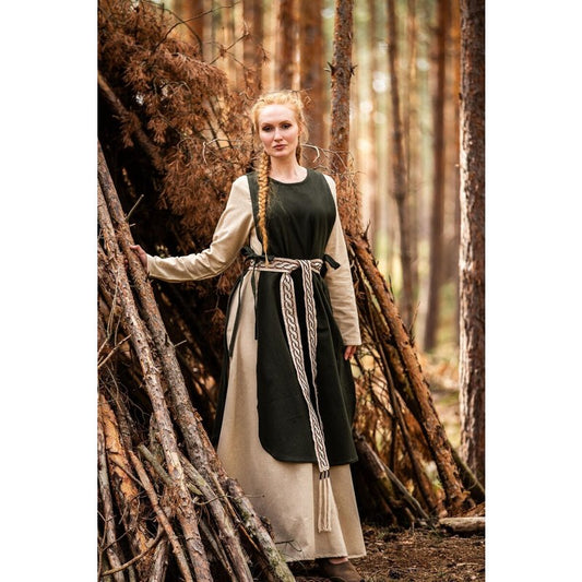 Magdalena Medieval Overdress — Ankle‑Length Cotton