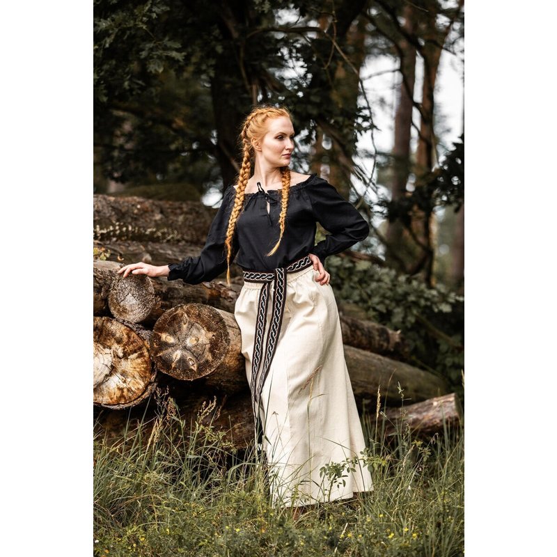 Edith Medieval Blouse — Off-the-Shoulder Cotton Peasant Top - Product image 4