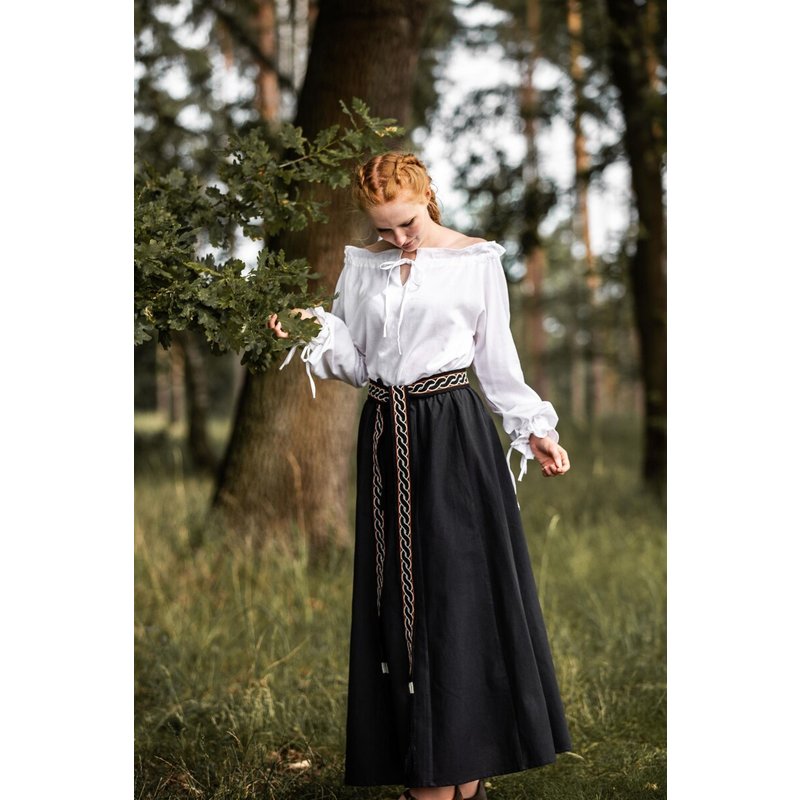 Edith Medieval Blouse — Off-the-Shoulder Cotton Peasant Top - Product image 3