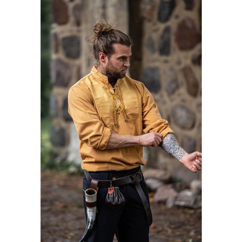 Ansbert Medieval Cotton Shirt — Stand-Up Collar - Product image 6