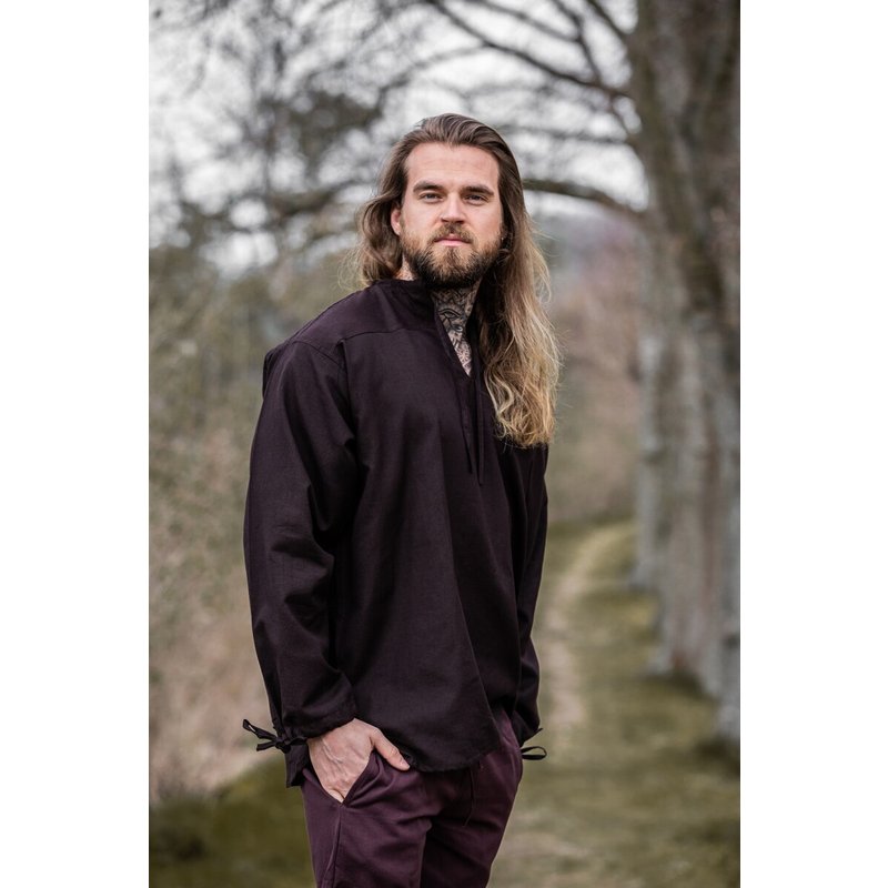 Bartholomeus Medieval Shirt — Relaxed Fit with Neck & Sleeve Ties