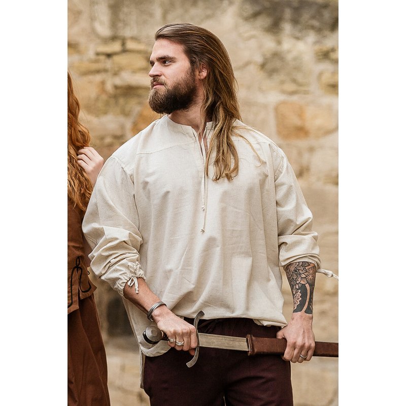 Bartholomeus Medieval Shirt — Relaxed Fit with Neck & Sleeve Ties - Product image 2