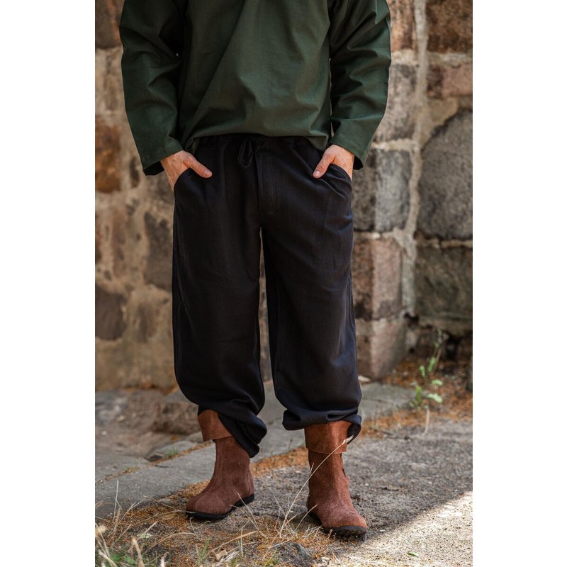 Dirk Medieval Trousers — Cotton Drawstring & Button