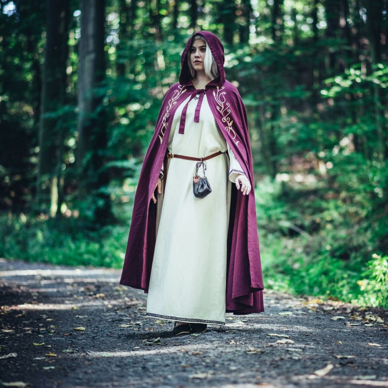 Medieval Viking Cloak "Lyra" Red