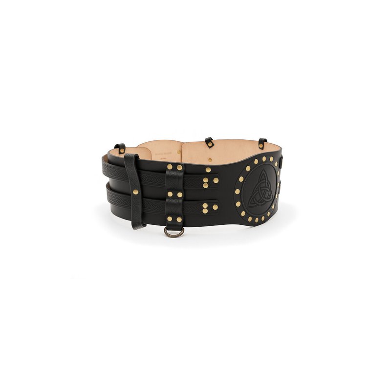 Bedran Celtic Leather Combat Belt — Wide Rivet-Decorated - Product image 2