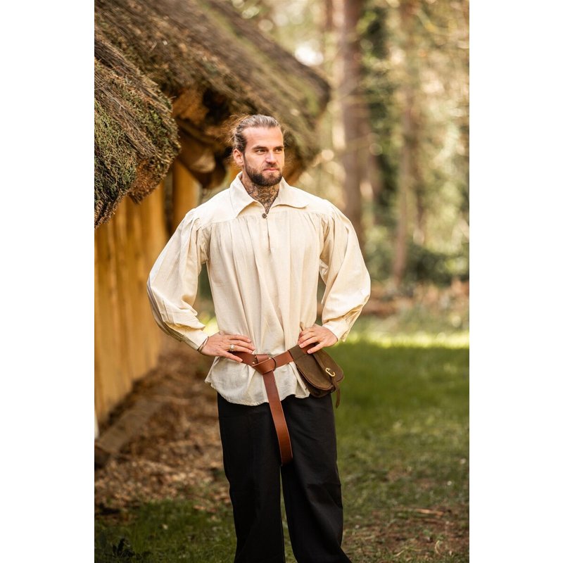 James Collared Pirate Shirt — Cotton Medieval & LARP Shirt for Men - Product image 3