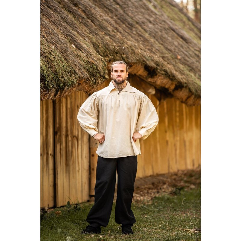 James Collared Pirate Shirt — Cotton Medieval & LARP Shirt for Men - Product image 6