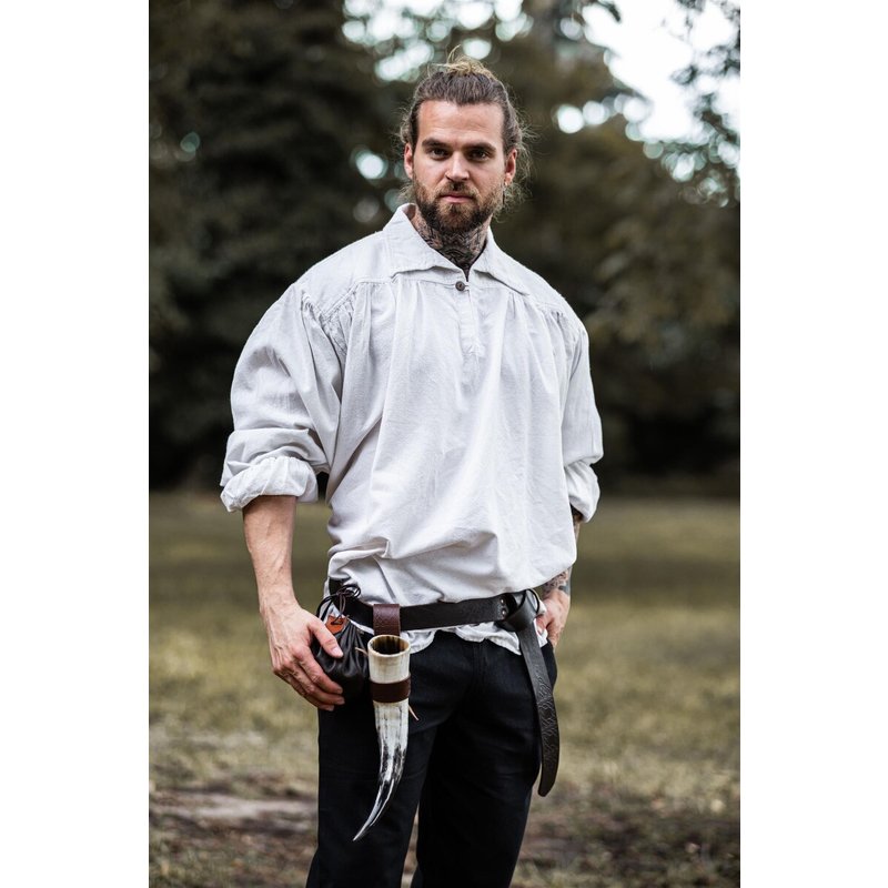 James Collared Pirate Shirt — Cotton Medieval & LARP Shirt for Men - Product image 2