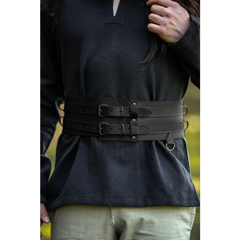Viking Belt Sif — Hand-Tooled Leather Belt with D-Rings - Product image 3