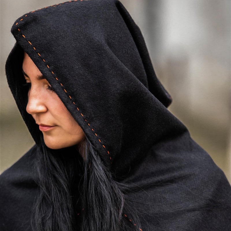 Viking Gugel Halfdan | Authentic Skjoldehamn Hood & Wool Cowl