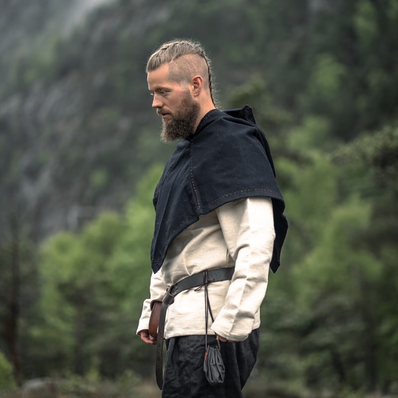 Viking Gugel Halfdan | Authentic Skjoldehamn Hood & Wool Cowl