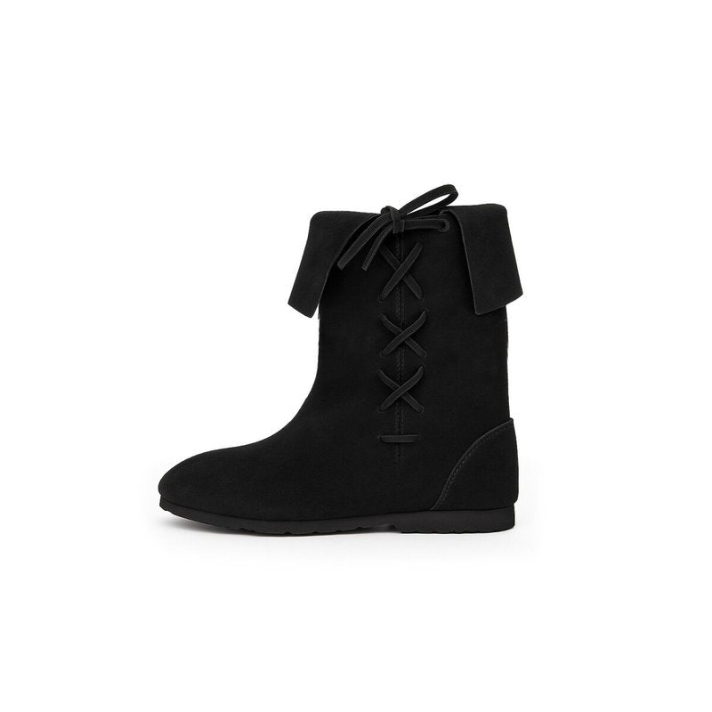 Sigurd Suede Gauntlet Boots