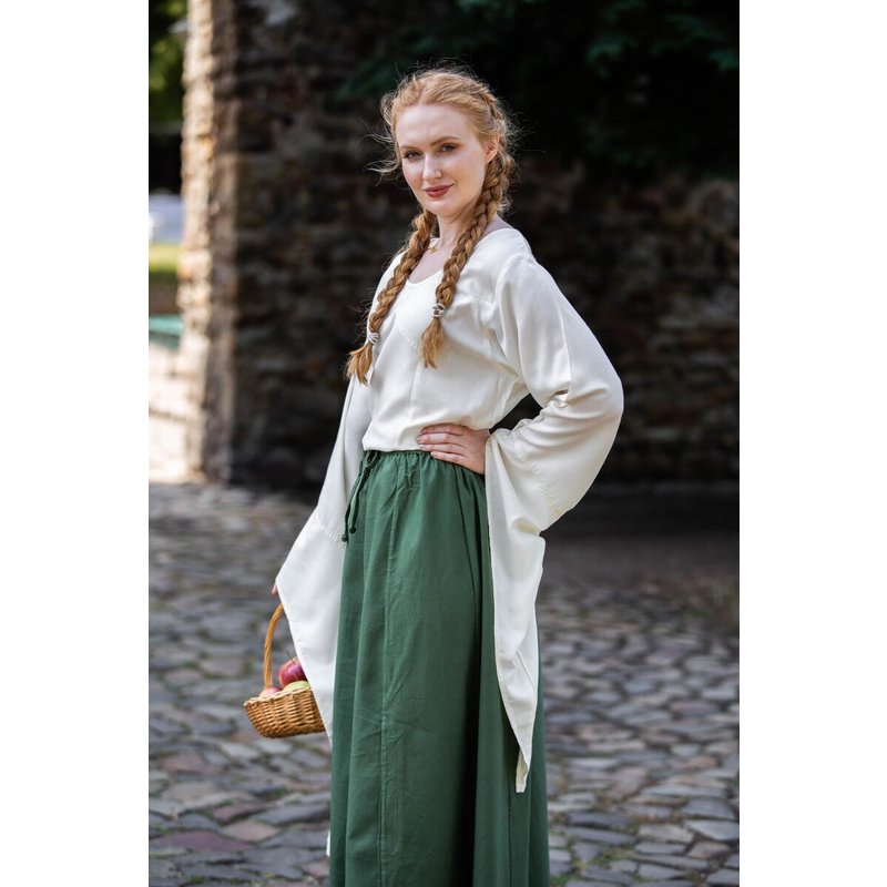 Irma Trumpet-Sleeve Blouse