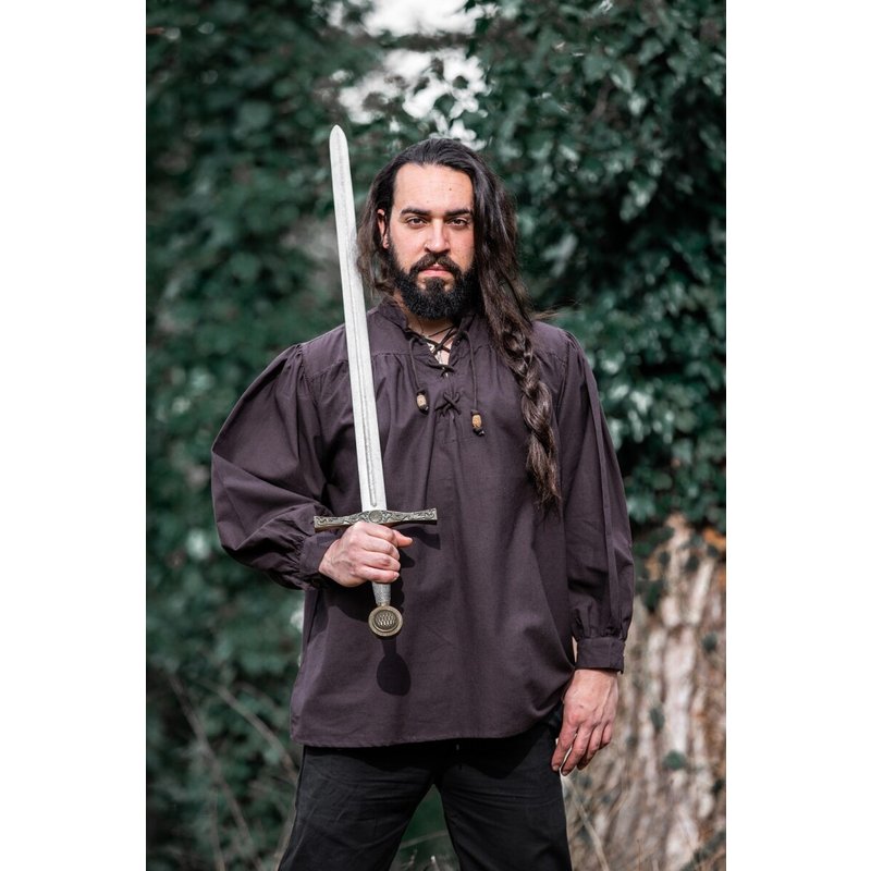 Friedrich Medieval Stand‑Up Collar Lace‑Up Shirt - Product image 3