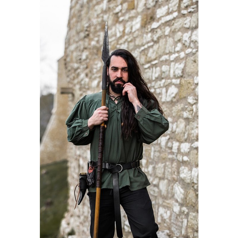 Friedrich Medieval Stand‑Up Collar Lace‑Up Shirt - Product image 5