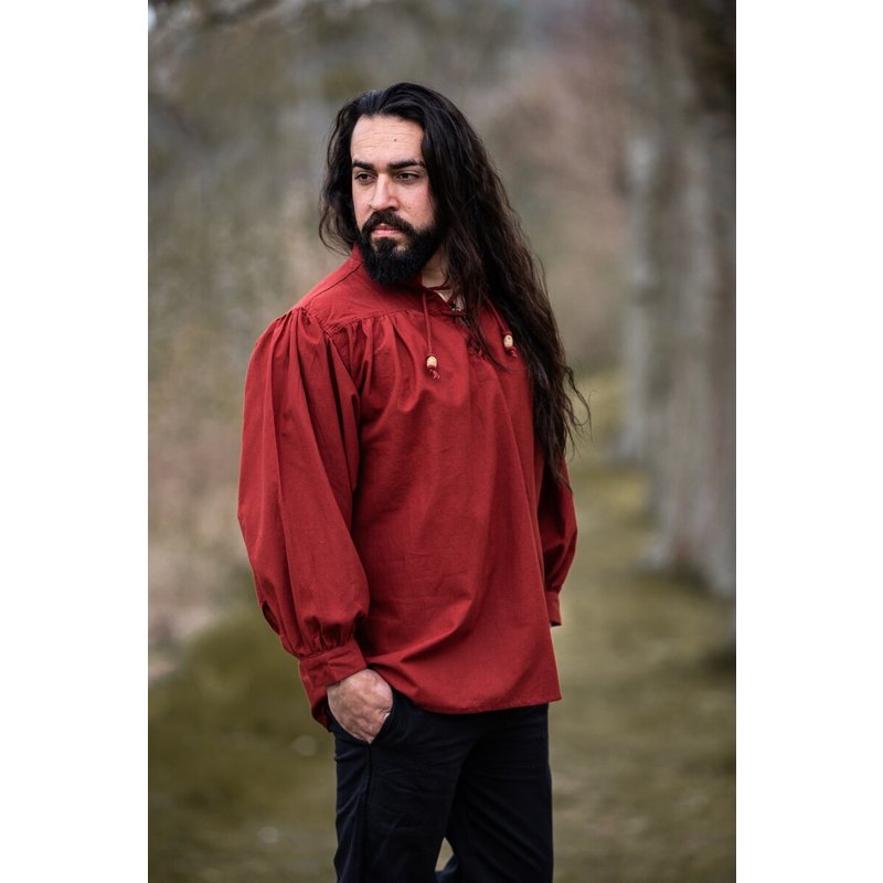 Friedrich Medieval Stand‑Up Collar Lace‑Up Shirt - Product image 6