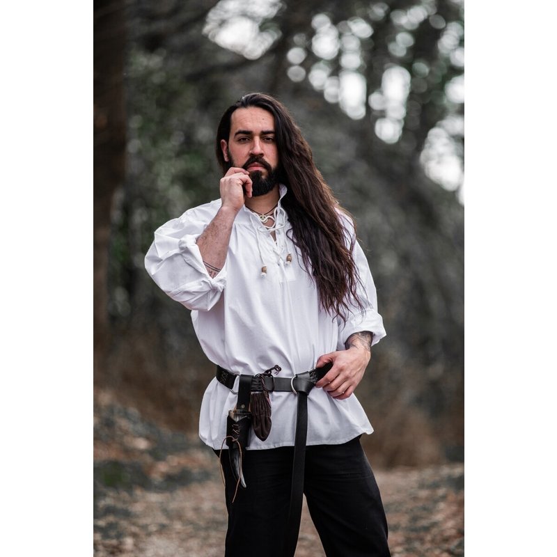 Friedrich Medieval Stand‑Up Collar Lace‑Up Shirt - Product image 2