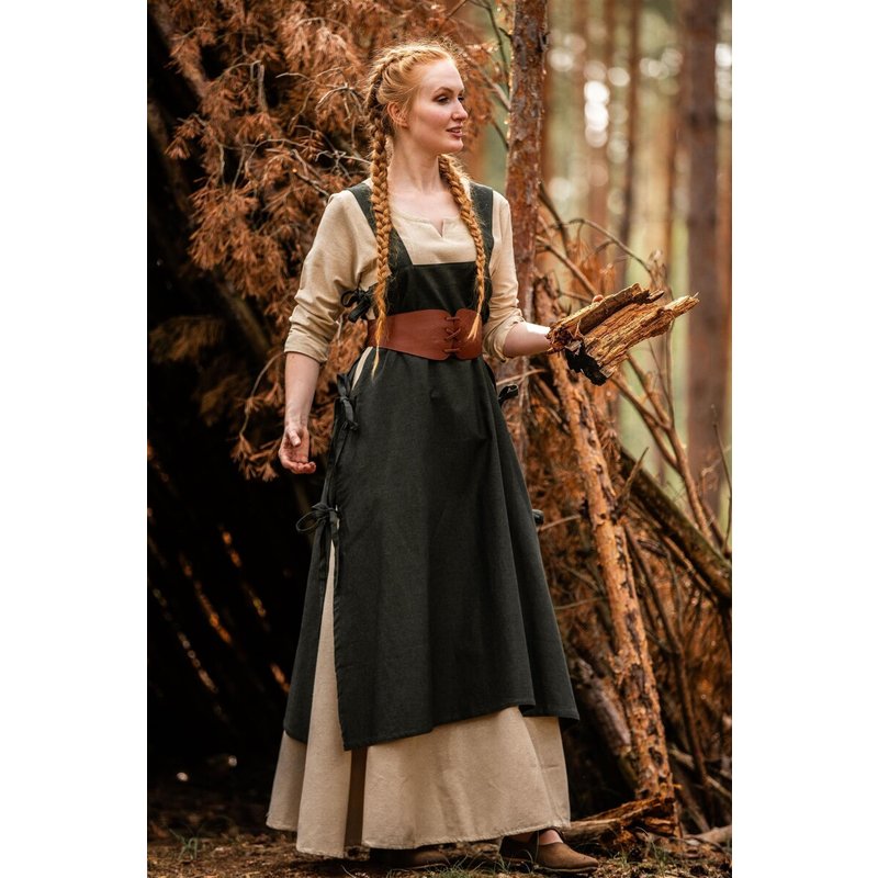 Hildegard Medieval Overdress — Sleeveless, Side-Tie Cotton - Product image 5