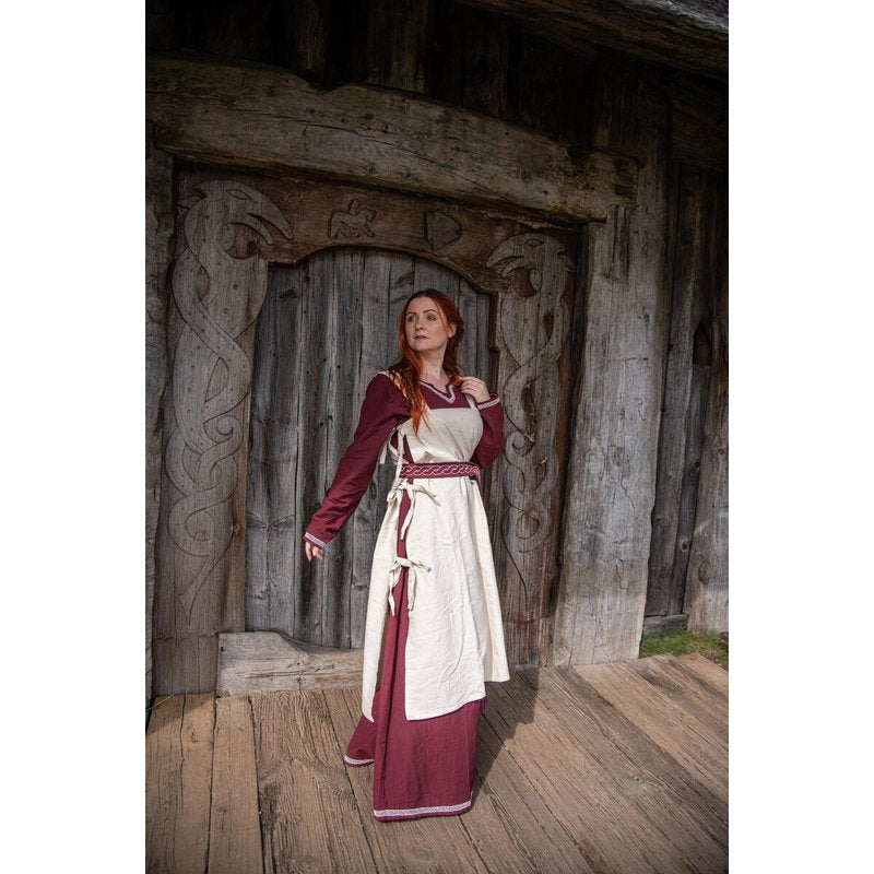 Hildegard Medieval Overdress — Sleeveless, Side-Tie Cotton