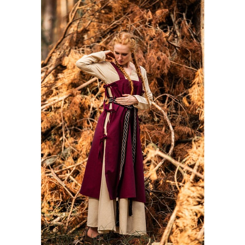 Hildegard Medieval Overdress — Sleeveless, Side-Tie Cotton - Product image 4