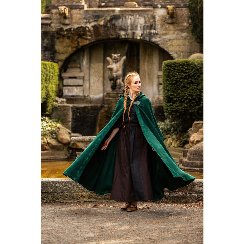 Gesa Embroidered Wool Cloak with Fibula Brooch - Product image 3