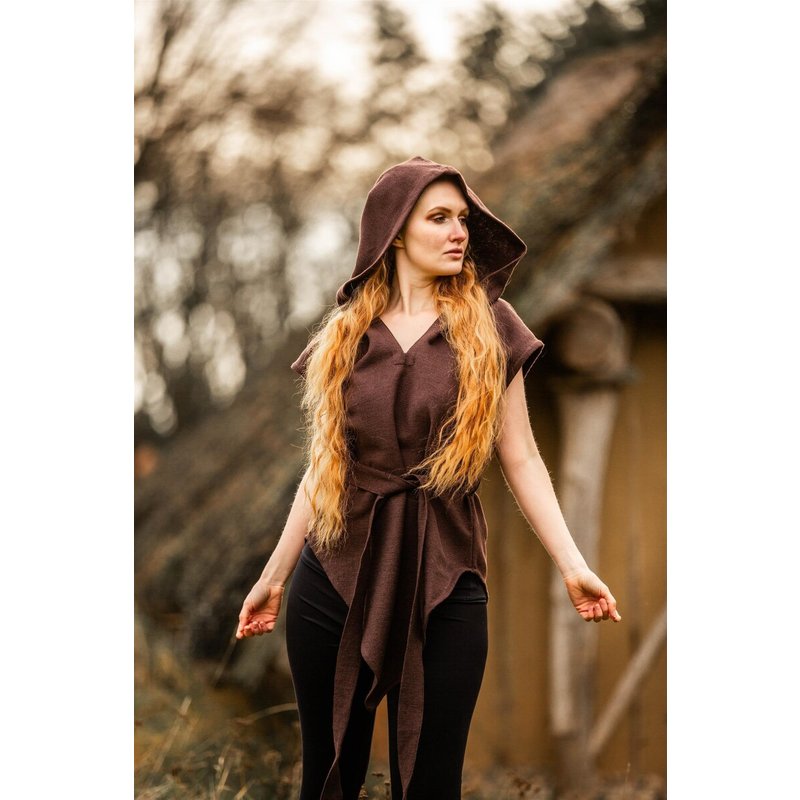 Aldon Ranger Tunic — Hooded Cotton Tunic with Integrated Belt