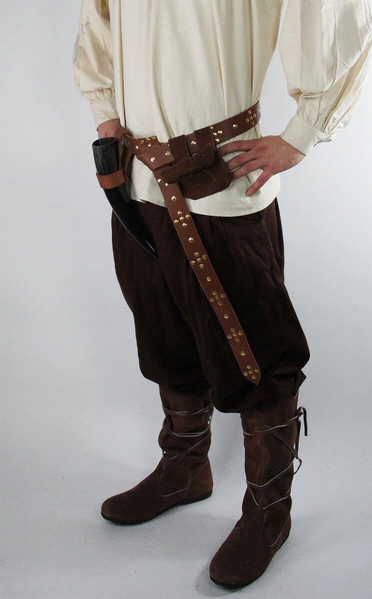 Wide medieval trousers "Eckart" brown XXL