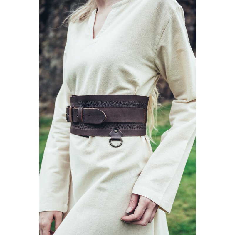 Viking Belt Ingrid — Celtic-Tooled Leather Belt