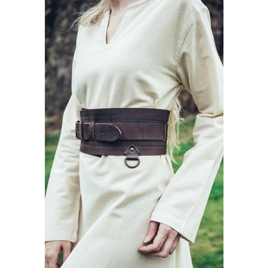 Viking Belt Ingrid — Celtic-Tooled Leather Belt