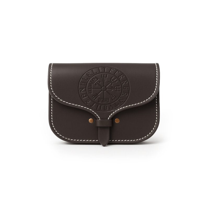 Viking leather belt bag "Folkvar" with Vegvisir - Product image 2