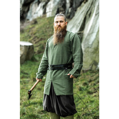 Balduin Viking Tunic — Cotton Henley Neck