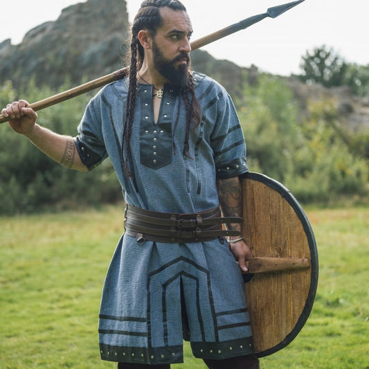 Rollo Leather Trimmed Viking Tunic