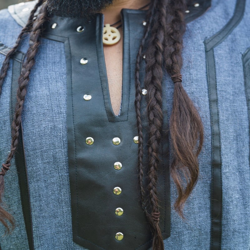 Rollo Leather Trimmed Viking Tunic