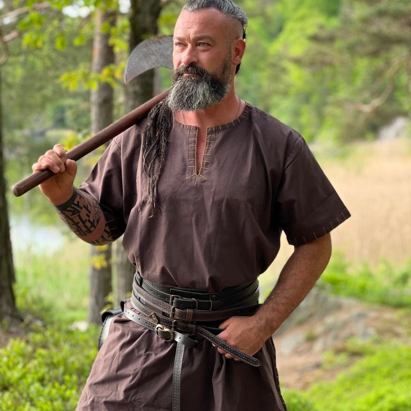 Theobold Viking Tunic | 100% Cotton Norse Tunic for Renaissance Faires