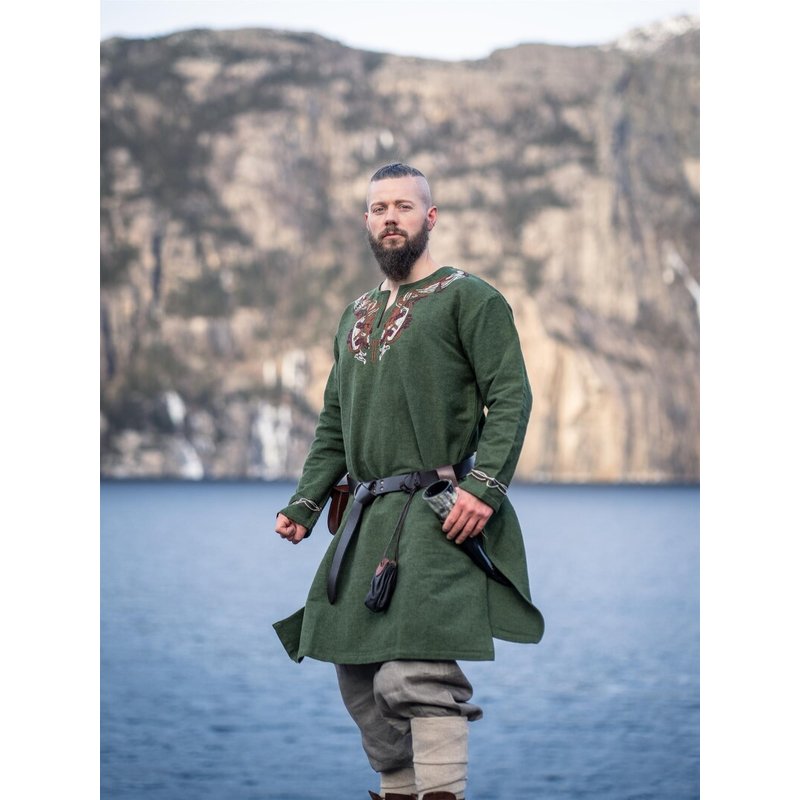 Snorri Viking Tunic with Urnes-Style Hand Embroidery - Product image 4