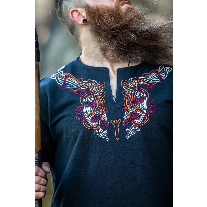 Snorri Viking Tunic with Urnes-Style Hand Embroidery - Product image 2