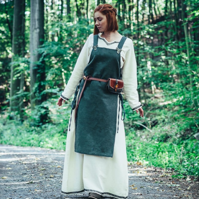 Viking Apron Dress Aleiga | Shieldmaiden Cotton Dress for Cosplay & Reenactment