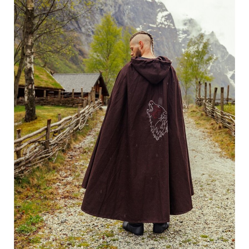 Viking Cloak Alpha with Wolf Embroidery - Product image 2