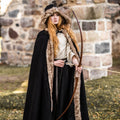Fjell Viking Wool Cloak | Nordic Faux Fur Medieval Cloak - Product image 6